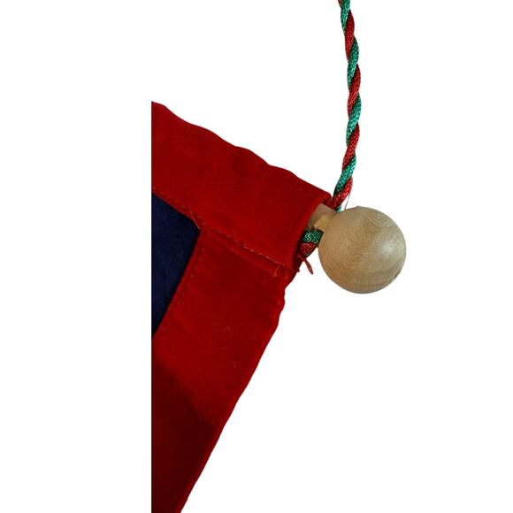 Christmas Count Down Wall Advent Hanging Calendar Snowmen Mittens Pockets Fabric - Picture 3 of 16